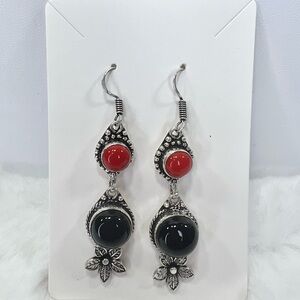 Black Onyx 925 Gemstone Earring